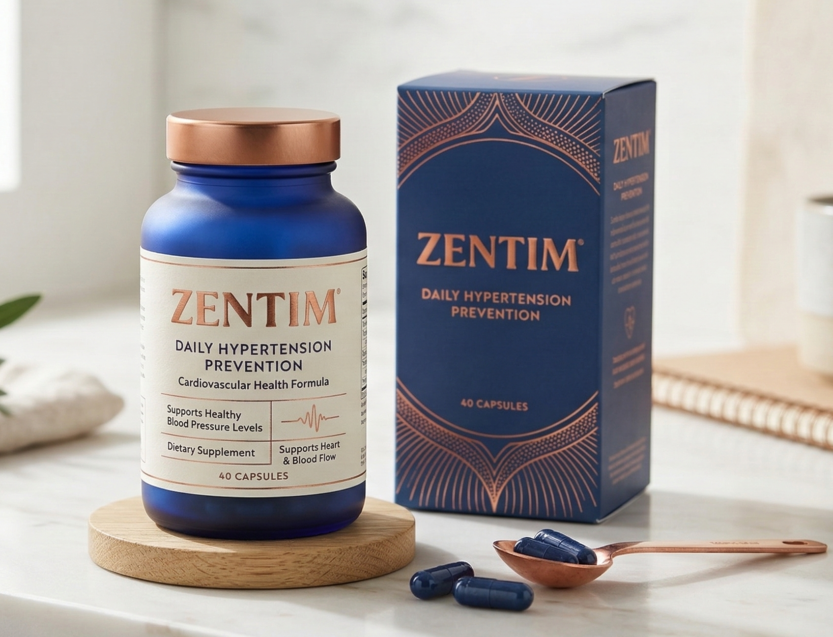Zentim 40 kapsul – prehransko dopolnilo za podporo normalnemu krvnemu tlaku
